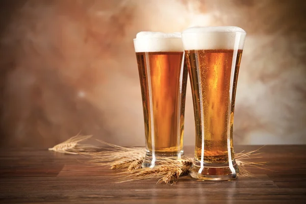 Bicchieri di birra — Foto Stock