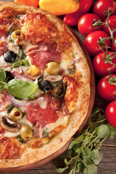 Italská pizza — Stock fotografie