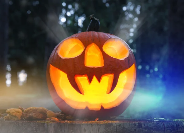 Zucca spaventosa di Halloween — Foto Stock