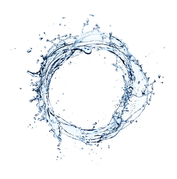 Water splash circle — Stock Photo, Image