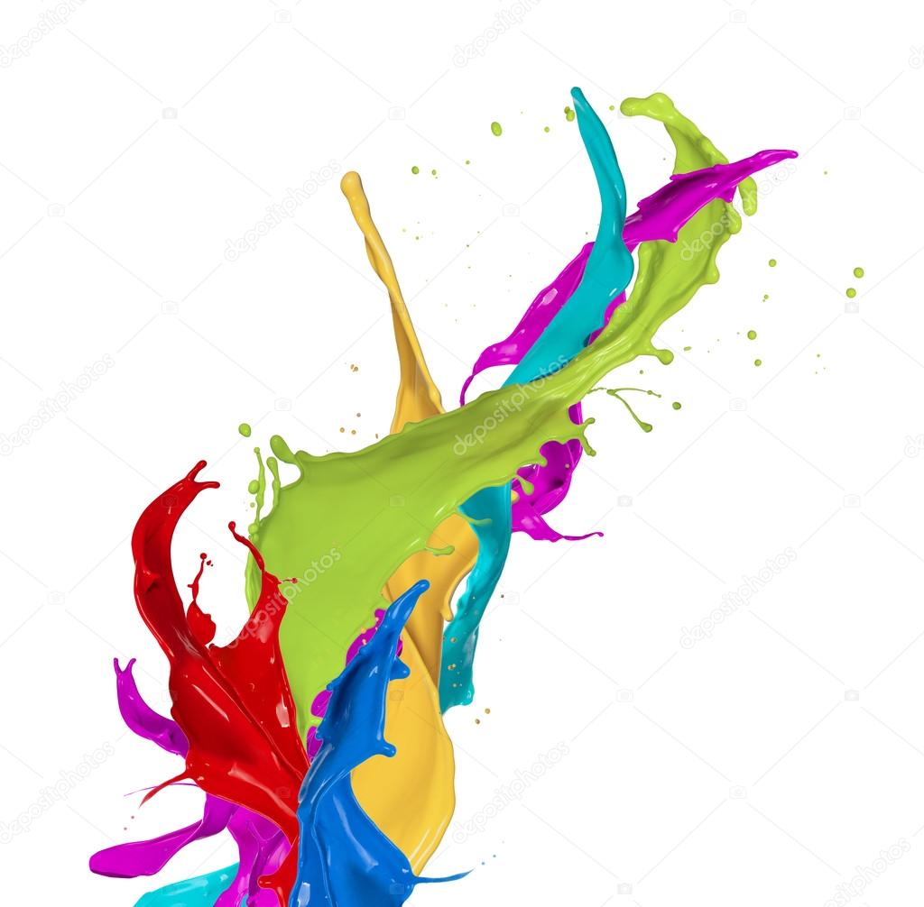 Colored splashes