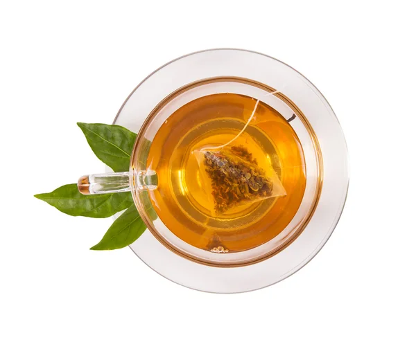 Taza de té aislada sobre fondo blanco — Foto de Stock