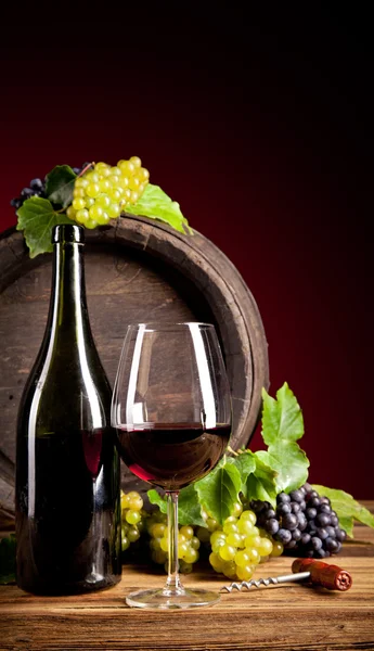 Вино с бочонком — стоковое фото