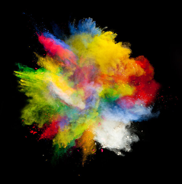 цветная пыль
