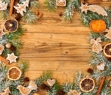 firr ağaç braches doğum gingerbread