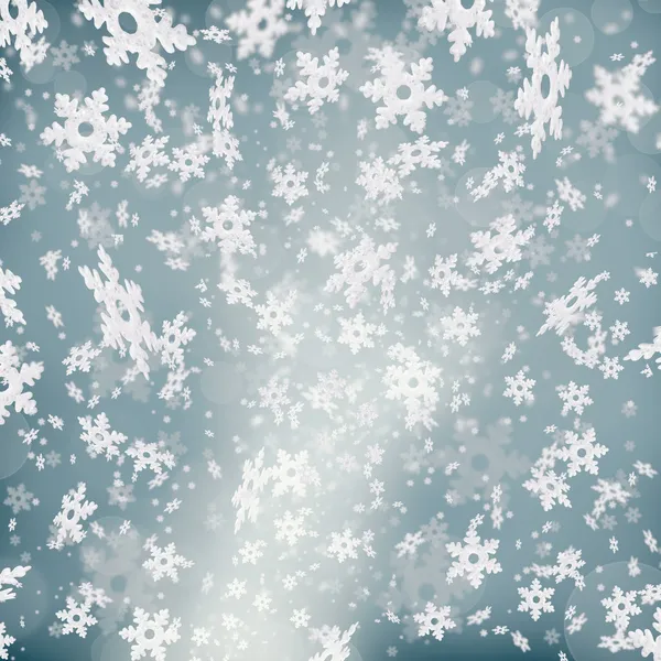 Abstract background with snowflakes — Stock Photo, Image