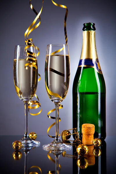 Egy pohár pezsgő — Stock Fotó