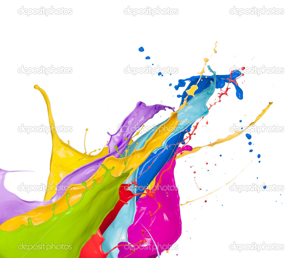 Colored splashes