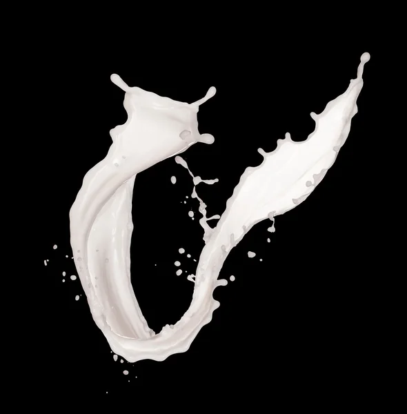 Milk splashes — Stock Photo, Image