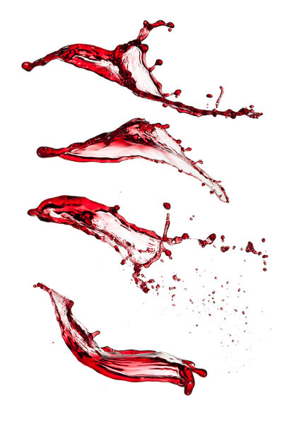 Брызги красного вина
