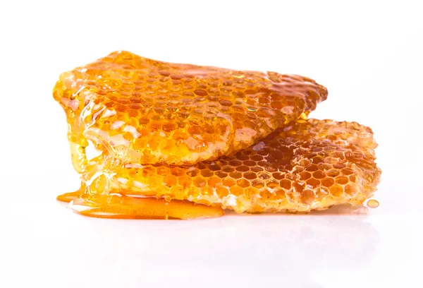 Honeycomb, isolated on white background Stock Photo