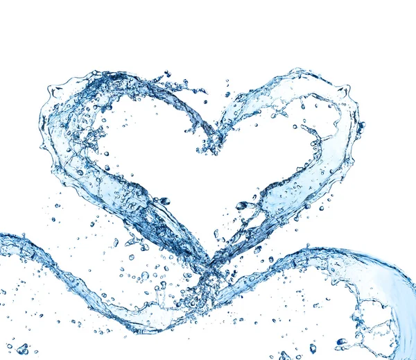 Water heart — Stock Photo, Image