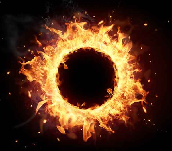 Fire circle — Stock Photo, Image