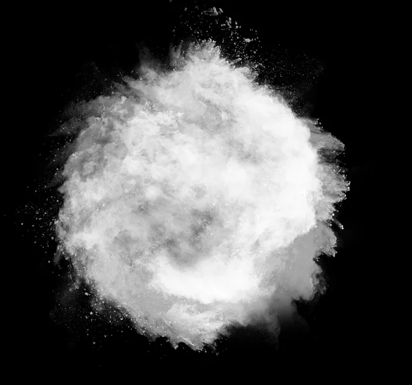 Bílý prach koule — Stock fotografie