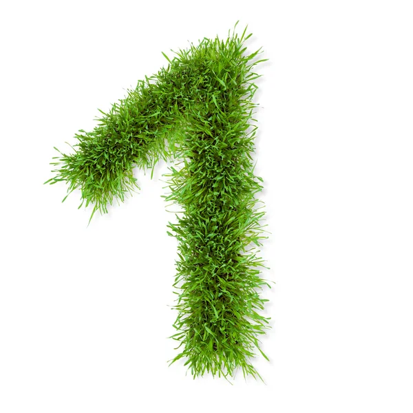 Grass number — Stock Photo, Image