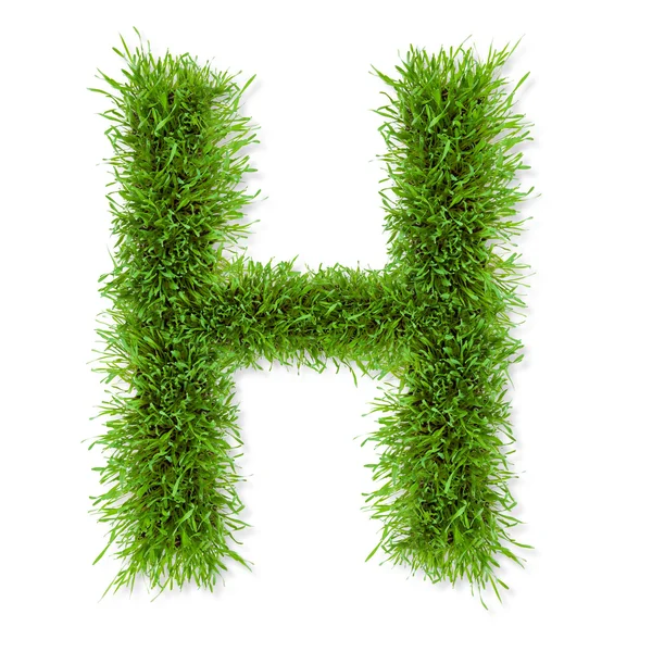 Grass letter — Stock Photo, Image