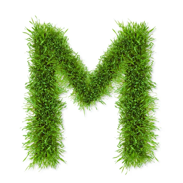 Grass letter — Stock Photo, Image