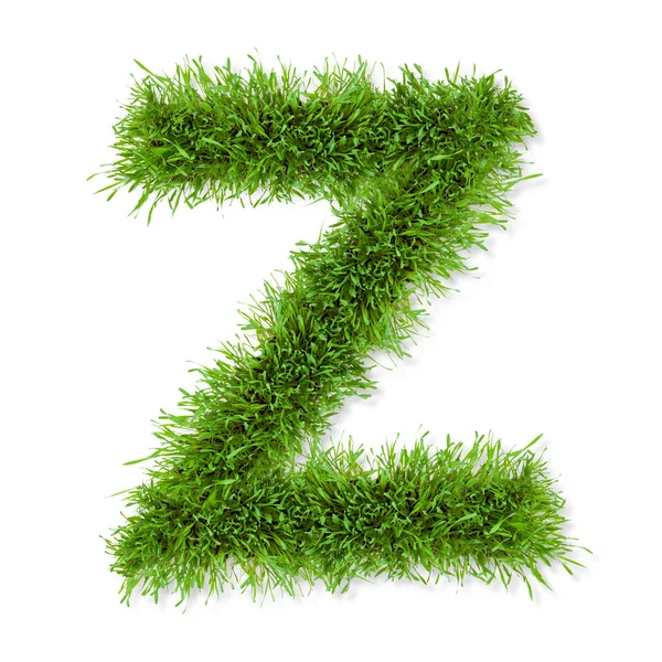 Grass letter — Stock Photo, Image