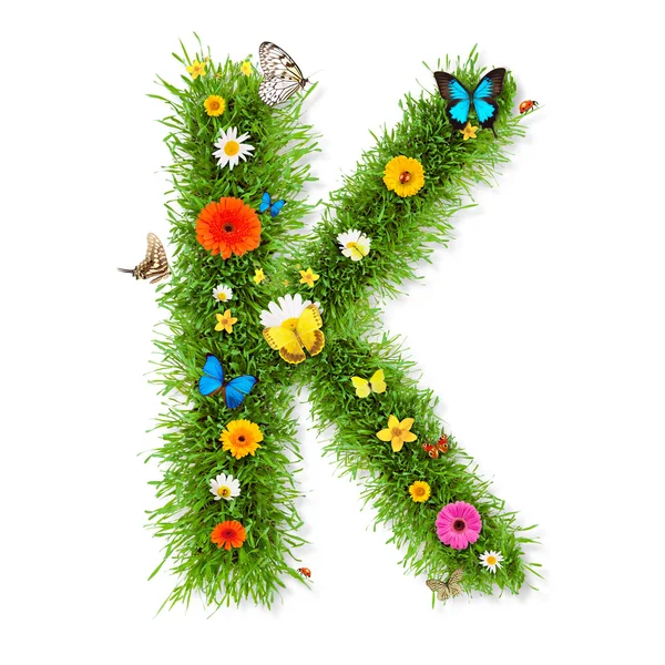 Carta de primavera "K " —  Fotos de Stock