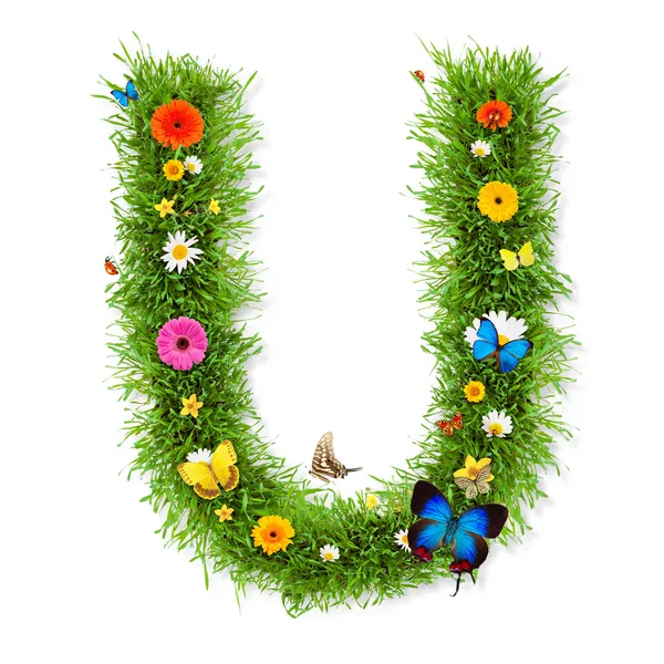 Spring letter "U" — Stock Photo, Image