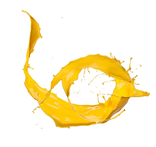 Yellow splash — Stock Photo, Image