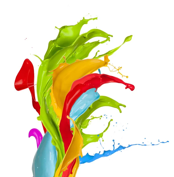 Colored splashes — Stock Photo, Image