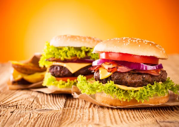 Hamburger freschi — Foto Stock