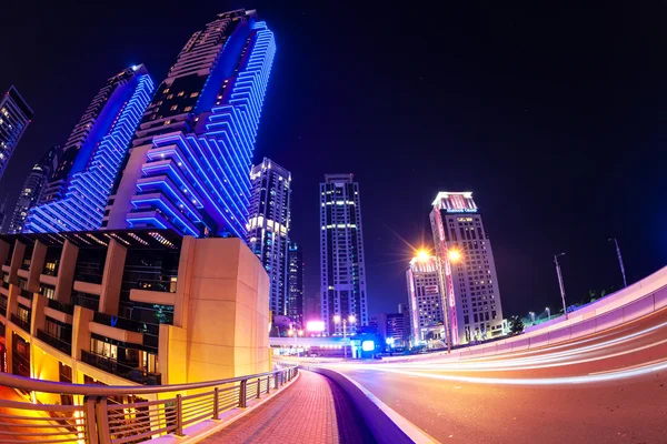 Marina skyscrapers in Dubai, SAE — Stock Photo, Image