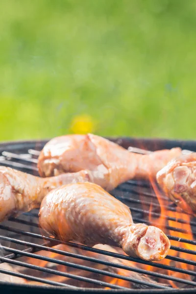 Färsk måltid på grillen — Stockfoto