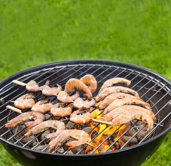 Frische Mahlzeit auf dem Grill — Stockfoto