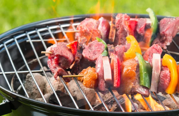 Fresh meal on grill — Stock Photo, Image