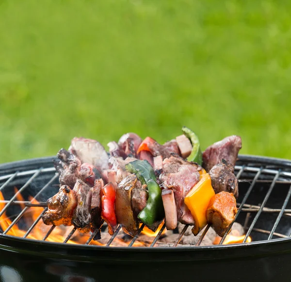 Frische Mahlzeit auf dem Grill — Stockfoto