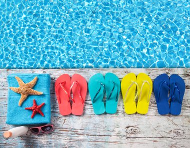 Ahşap üzerine Yüzme aksesuarları