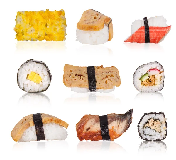 Coleção Sushi — Fotografia de Stock