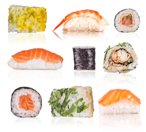Coleção Sushi — Fotografia de Stock