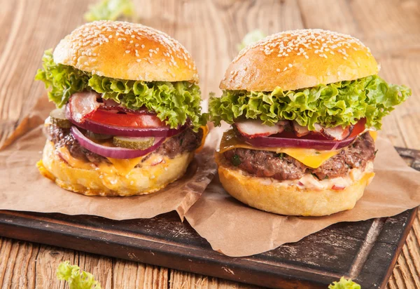 Fresh hambugers — Stock Photo, Image