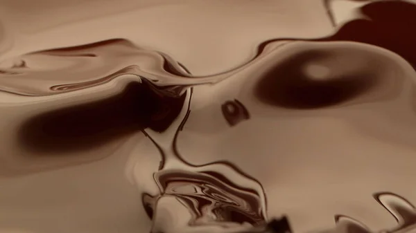 Macro Photo Premium Dark Chocolate Splashing Freeze Motion Splashing Melted — Stock Photo, Image