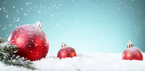 Christmas Balls Decoration Isolated Colored Background Holidays Celebration Theme Free — Stock Photo, Image