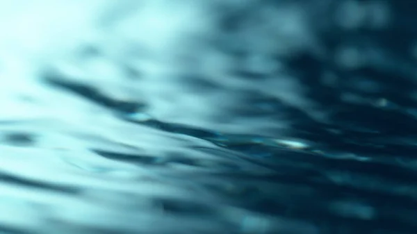 青い波の抽象的な背景 淡水面の凍結運動 — ストック写真