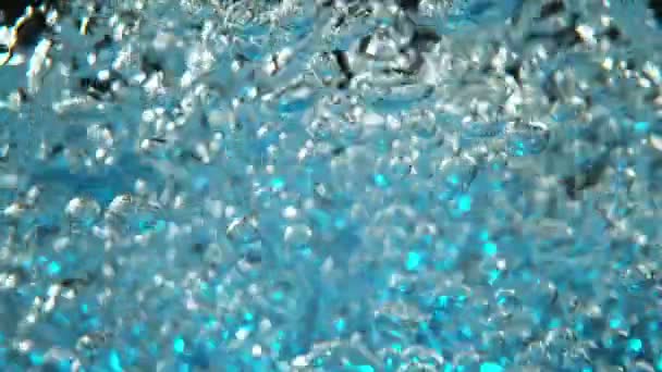 Super Zpomalený Pohyb Bublající Vody Detailu Natočeno Vysokorychlostní Kameře 1000 — Stock video