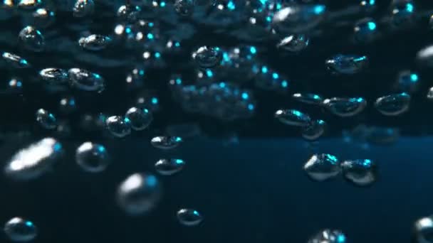 Super Zeitlupe Blubbernden Wassers Detail Gefilmt Mit High Speed Kinokamera — Stockvideo