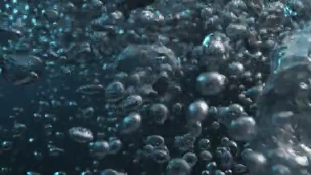 Kaynayan Suyun Çok Yavaş Hareket Etmesi Yüksek Hızlı Sinema Kamerası — Stok video