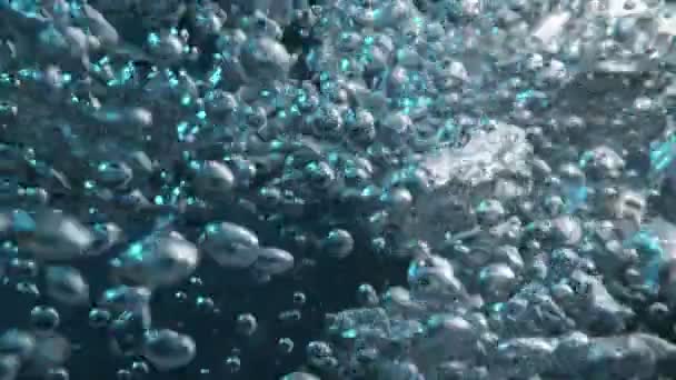 Szuper Lassított Felvétel Buborékos Víz Részletesen Nagysebességű Mozi Kamera 1000 — Stock videók
