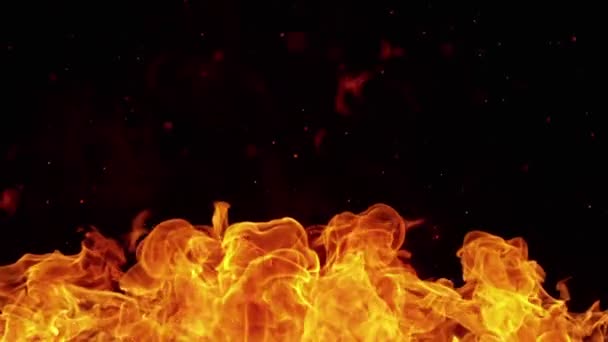 배경에서는 엄청나게 불꽃의 움직임 분리되었다 카메라로 촬영됨 1000 Fps — 비디오