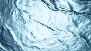 Su yüzeyini dalgalı şekillerde karıştırmak için süper yavaş çekim. Yüksek hızlı sinema kamerası, 1000 fps..