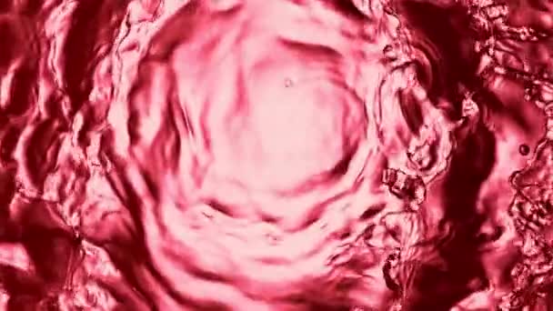 赤ワイン波の超スローモーション 高速フィルムカメラで撮影しました — ストック動画