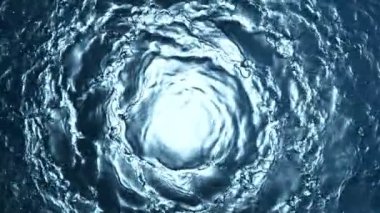 Su sıçratan hortumun tünel şeklini oluşturması çok yavaş bir hareket. Yüksek hızlı sinema kamerası, 1000 fps..