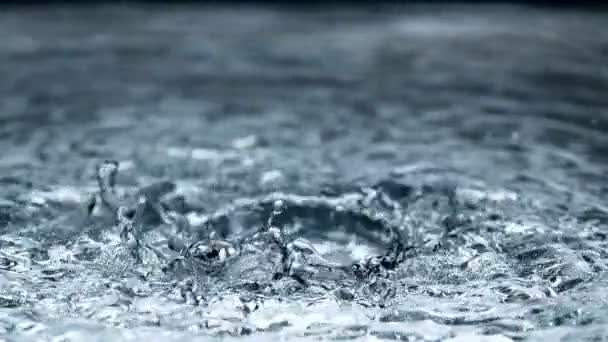 Super Zeitlupe Des Spritzwassers Kreis Gefilmt Mit High Speed Kinokamera — Stockvideo