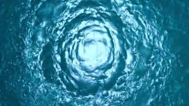 Su sıçratan hortumun tünel şeklini oluşturması çok yavaş bir hareket. Yüksek hızlı sinema kamerası, 1000 fps..