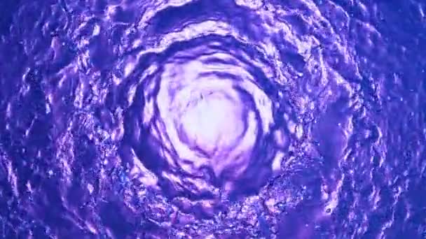 Σούπερ Αργή Κίνηση Του Πιτσιλίσματος Χρωματιστό Ανεμοστρόβιλο Νερού Κινηματογραφήθηκε Κάμερα — Αρχείο Βίντεο